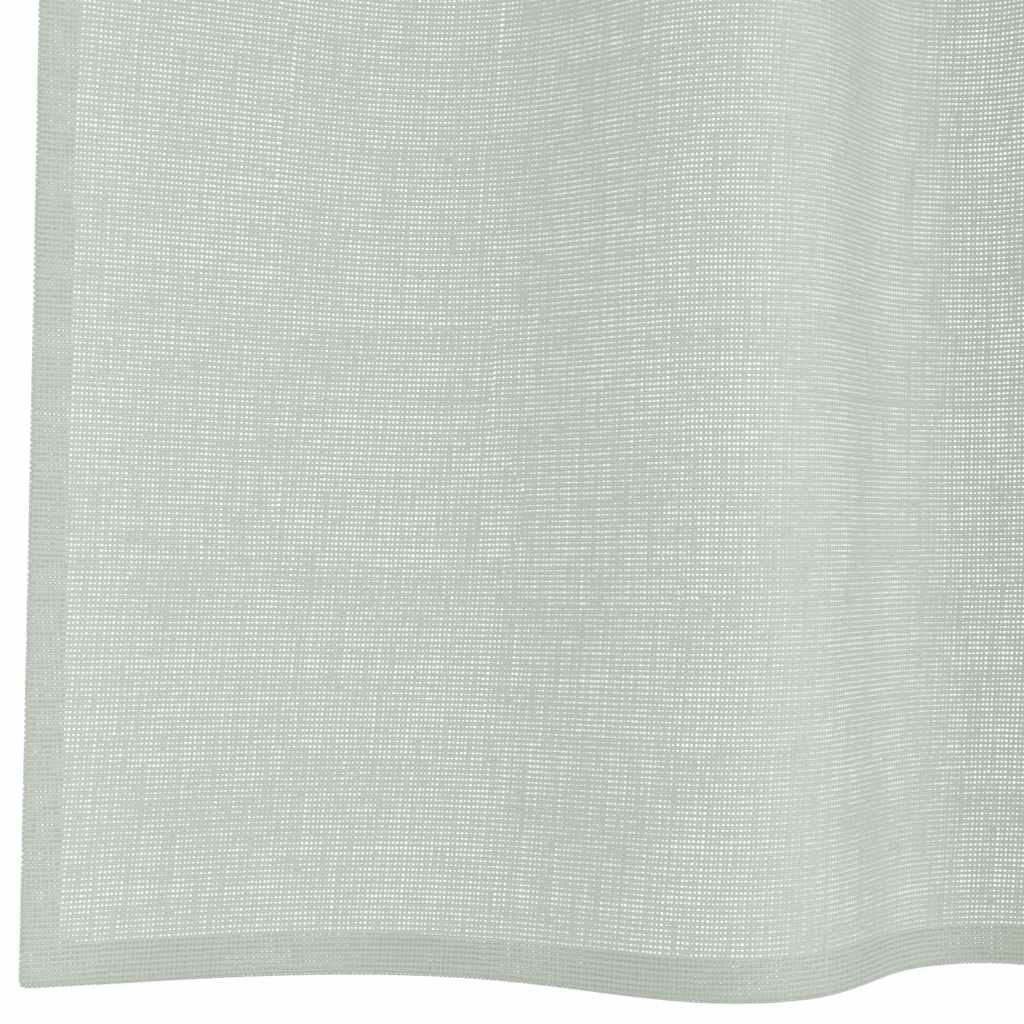 Voile Curtains with Rod Pockets 2 pcs Light Grey