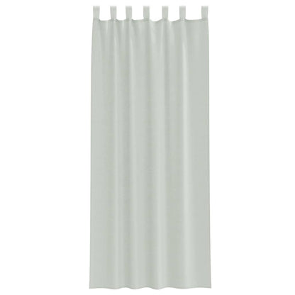 Voile Curtains with Rod Pockets 2 pcs Light Grey
