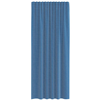 Voile Curtains with Rod Pockets 2 pcs Royal Blue