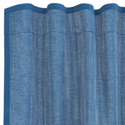 Voile Curtains with Rod Pockets 2 pcs Royal Blue