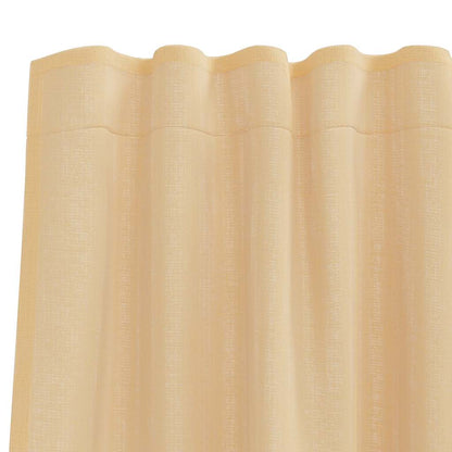 Voile Curtains with Rod Pockets 2 pcs Sand