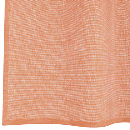 Voile Curtains with Rod Pockets 2 pcs Terracotta