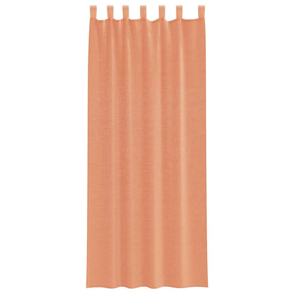 Voile Curtains with Rod Pockets 2 pcs Terracotta