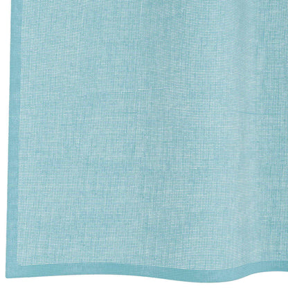 Voile Curtains with Rod Pockets 2 pcs Turquoise