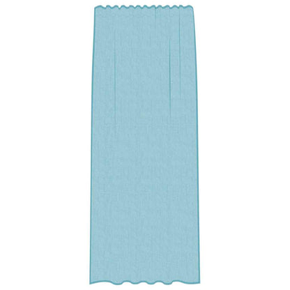 Voile Curtains with Rod Pockets 2 pcs Turquoise