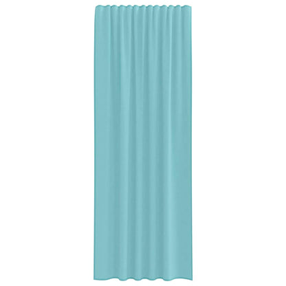 Voile Curtains with Rod Pockets 2 pcs Turquoise