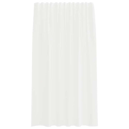 Voile Curtains with Rod Pockets 2 pcs White