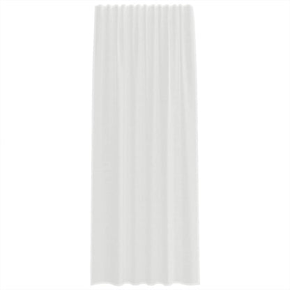 Voile Curtains with Rod Pockets 2 pcs White