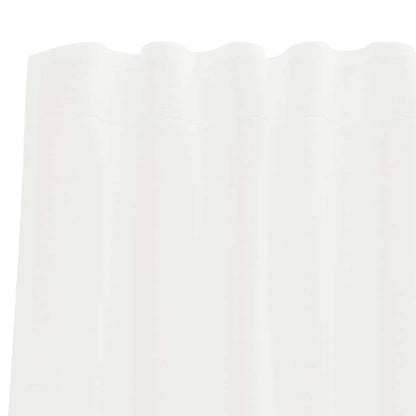 Voile Curtains with Rod Pockets 2 pcs White