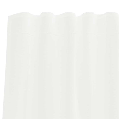 Voile Curtains with Rod Pockets 2 pcs White