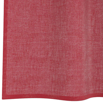 Voile Curtains with Rod Pockets 2 pcs Wine Red