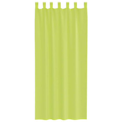 Voile Curtains with Tab Top 2 pcs Apple Green