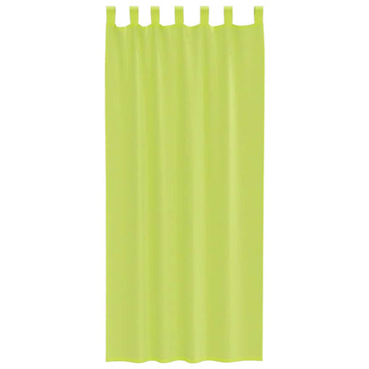 Voile Curtains with Tab Top 2 pcs Apple Green