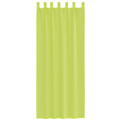 Voile Curtains with Tab Top 2 pcs Apple Green