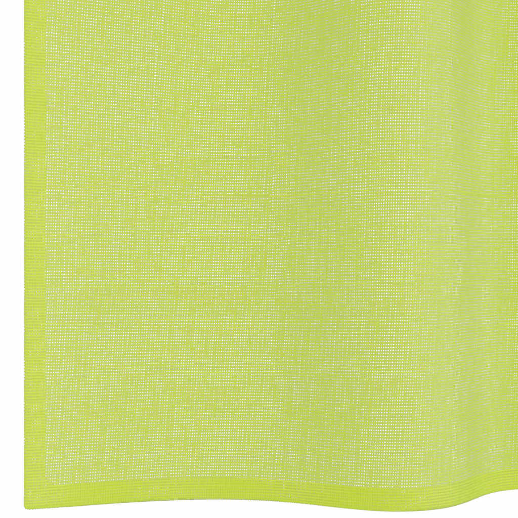 Voile Curtains with Tab Top 2 pcs Apple Green