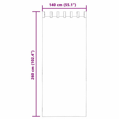 Voile Curtains with Tab Top 2 pcs Black