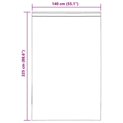 Voile Curtains with Tab Top 2 pcs Brown