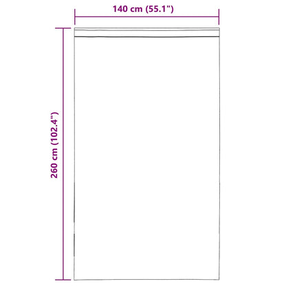 Voile Curtains with Tab Top 2 pcs Brown