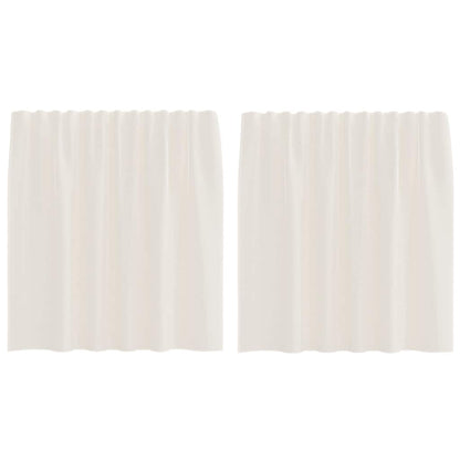 Voile Curtains with Tab Top 2 pcs Cream