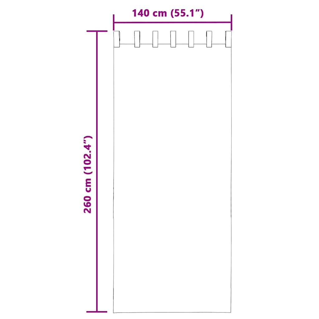 Voile Curtains with Tab Top 2 pcs Cream