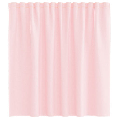 Voile Curtains with Loops 2 pcs Light Pink 140x140 cm