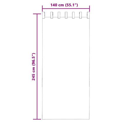Voile Curtains with Loops 2 pcs Light Pink 140x245 cm