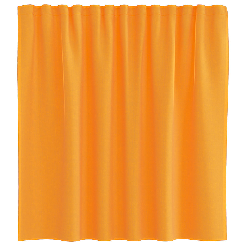 Voile Curtains with Loops 2 pcs Orange 140x140 cm