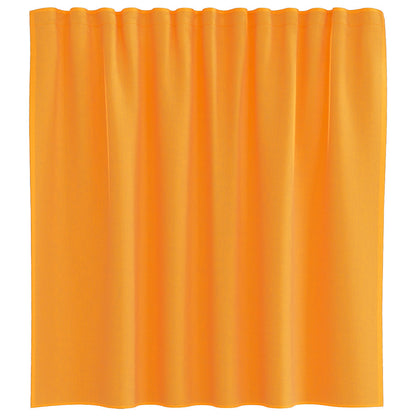 Voile Curtains with Loops 2 pcs Orange 140x140 cm