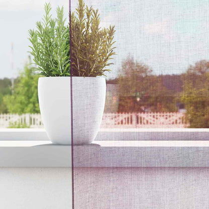 Voile Curtains with Loops 2 pcs Purple 140x245 cm