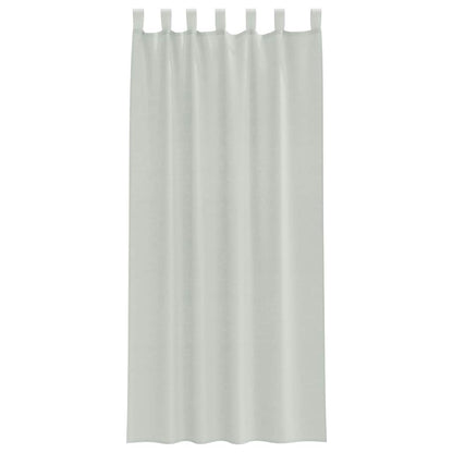 Voile Curtains with Loops 2 pcs Light Grey 140x225 cm