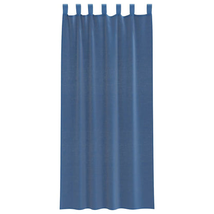 Voile Curtains with Loops 2 pcs Royal Blue 140x245 cm