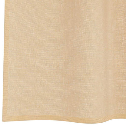 Voile Curtains with Loops 2 pcs Sand 140x175 cm