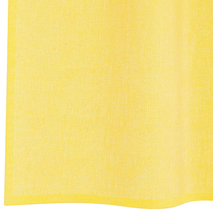 Voile Curtains with Loops 2 pcs Yellow 140x260 cm