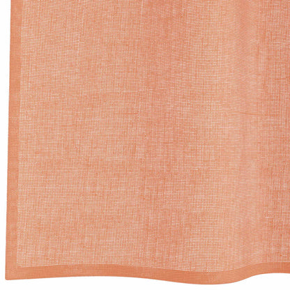 Voile Curtains with Loops 2 pcs Terracotta 140x140 cm
