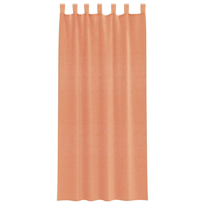 Voile Curtains with Loops 2 pcs Terracotta 140x225 cm