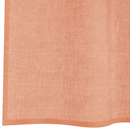Voile Curtains with Loops 2 pcs Terracotta 140x260 cm
