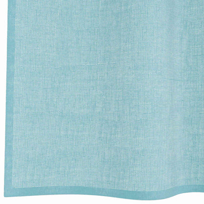 Voile Curtains with Loops 2 pcs Turquoise 140x260 cm