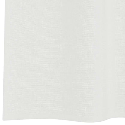 Voile Curtains with Loops 2 pcs White 140x140 cm