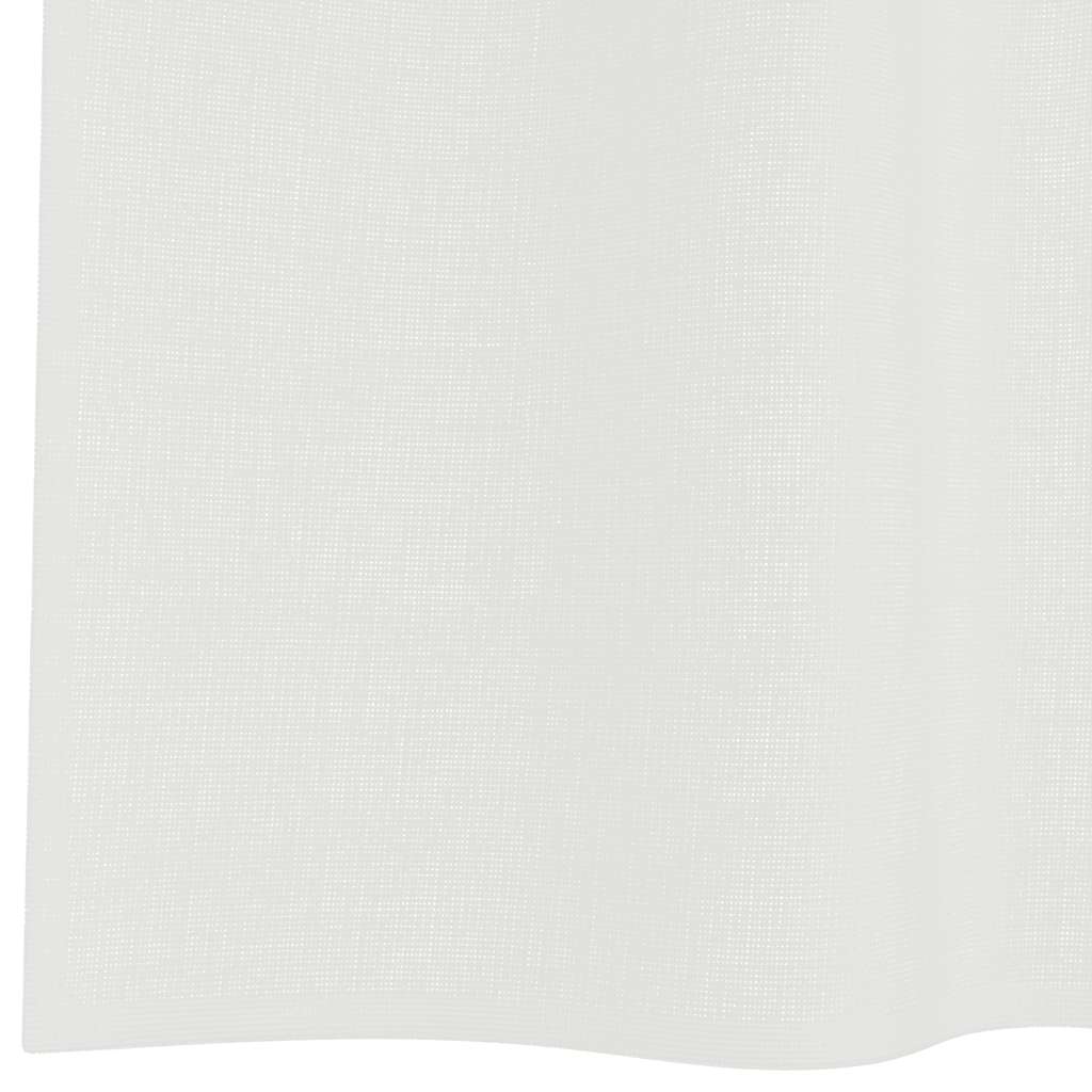 Voile Curtains with Loops 2 pcs White 140x175 cm