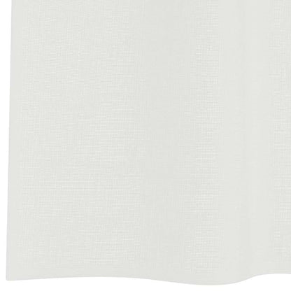 Voile Curtains with Loops 2 pcs White 140x175 cm