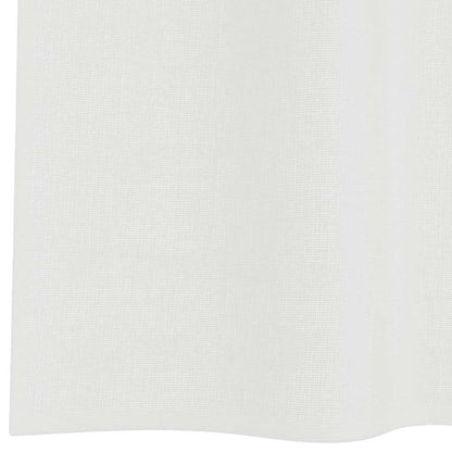 Voile Curtains with Loops 2 pcs White 140x225 cm
