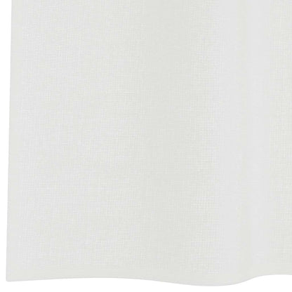 Voile Curtains with Loops 2 pcs White 140x245 cm