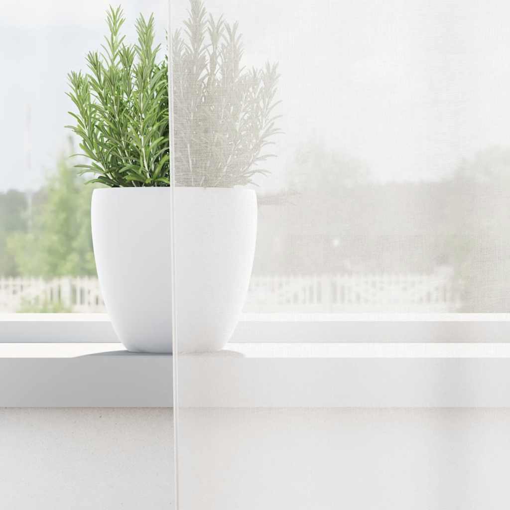 Voile Curtains with Loops 2 pcs White 140x260 cm