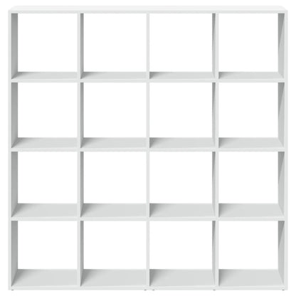 Book Cabinet White 137.5x29x137.5 cm Engineered Wood
