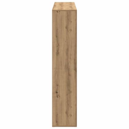 Book Cabinet Artisian Oak 102x29x143 cm Engineered Wood