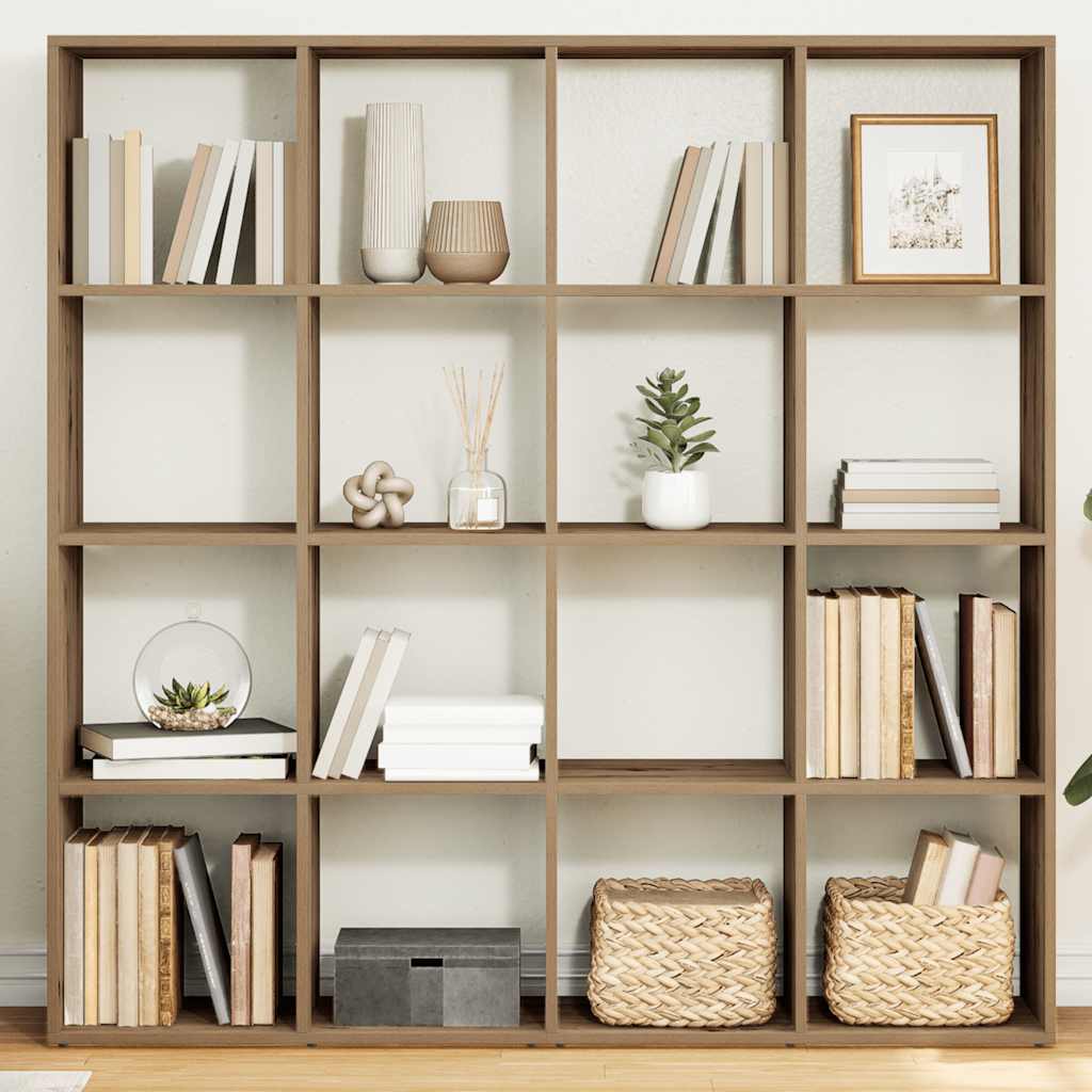 Book Cabinet Artisian Oak 102x29x143 cm Engineered Wood