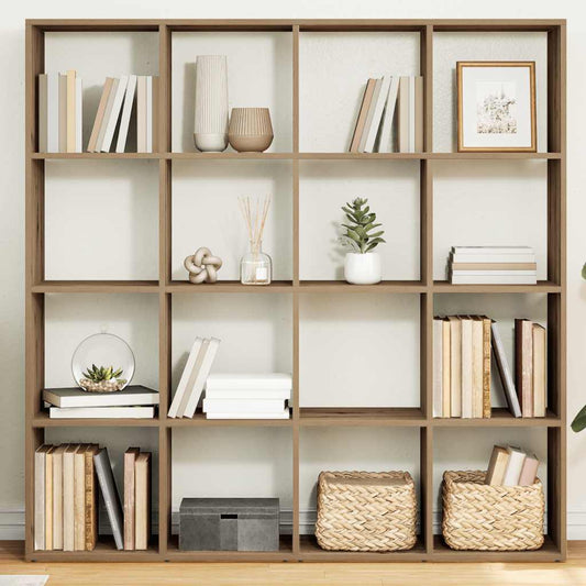 Book Cabinet Artisian Oak 102x29x143 cm Engineered Wood