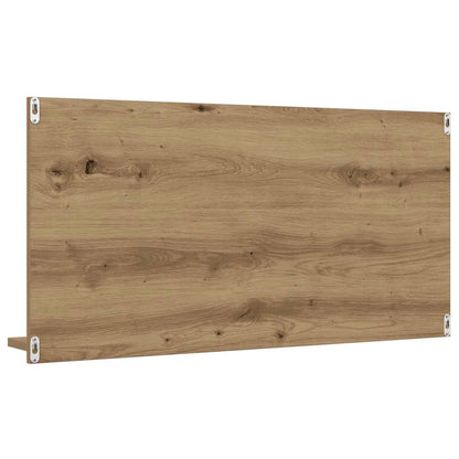 Bathroom Mirror Cabinet Artisan Oak 90x11x45 cm Engineered Wood