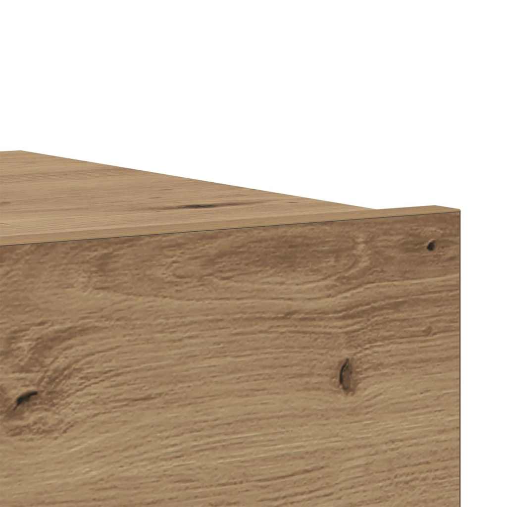TV Cabinet with LED Lights Artisan Oak 60x35x15.5 cm