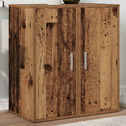 Shoe Cabinets 2 pcs Old Wood 32x35x70 cm Engineered Wood